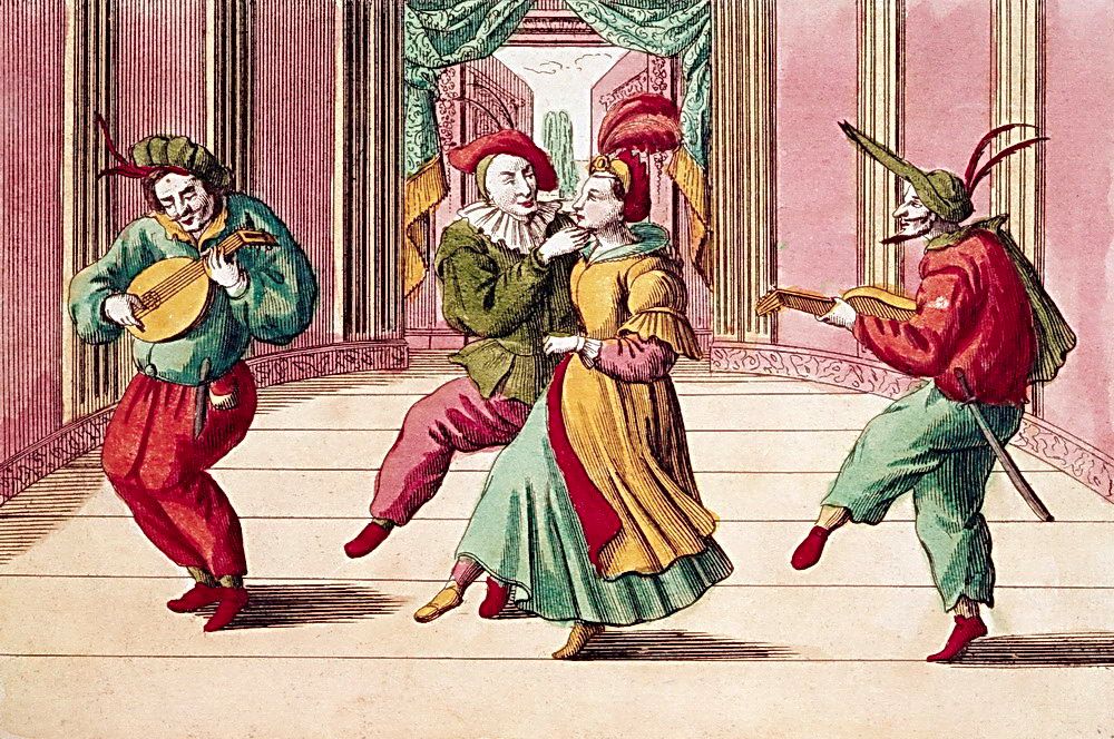 Italian Commedia dell'arte Art work